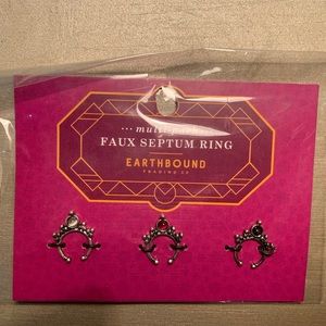 Earthbound Trading 3-pk Faux Septum Rings